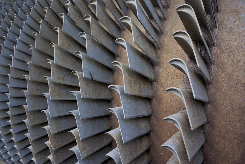blades of a turbine